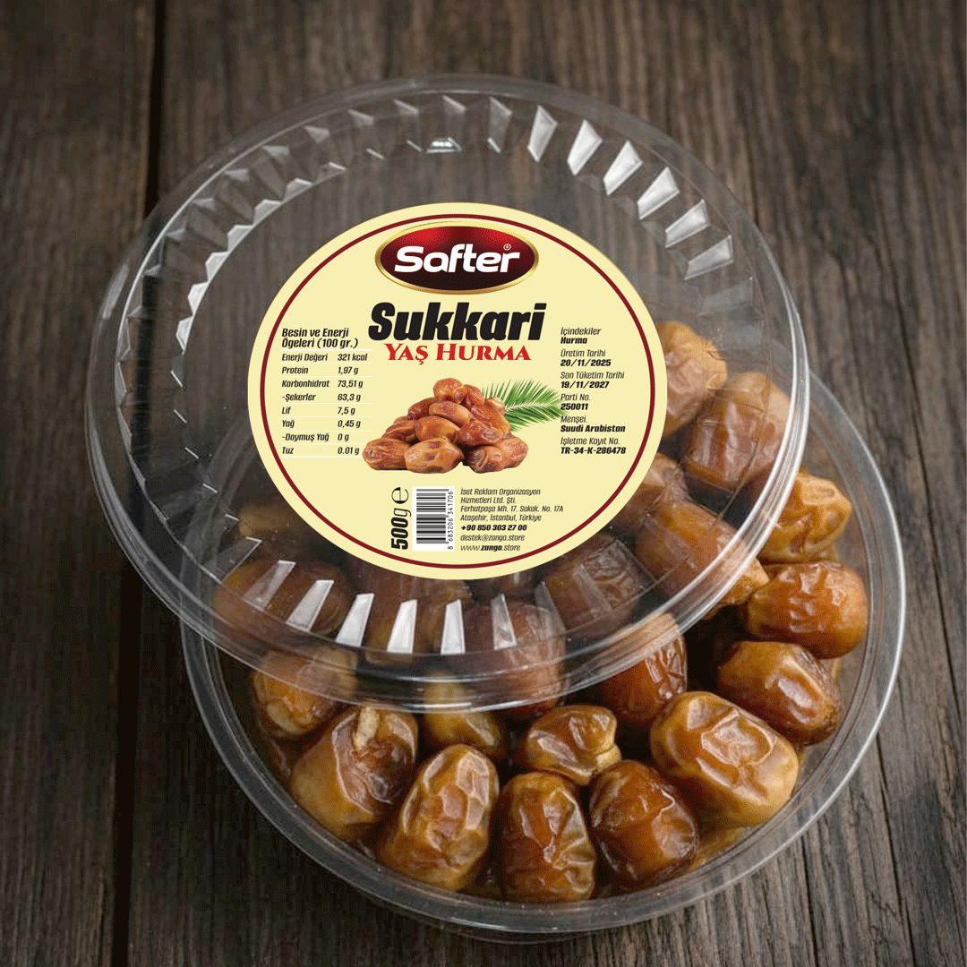 Sukkari Hurma, 500 gr. X 6 Paket - Görsel 3